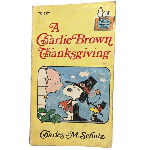 Vintage 1975 A Charlie Brown Thanksgiving Book By Charles M. Schulz - Picture 5 of 13